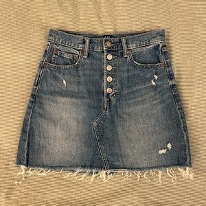 Gap Denim Distressed Skirt